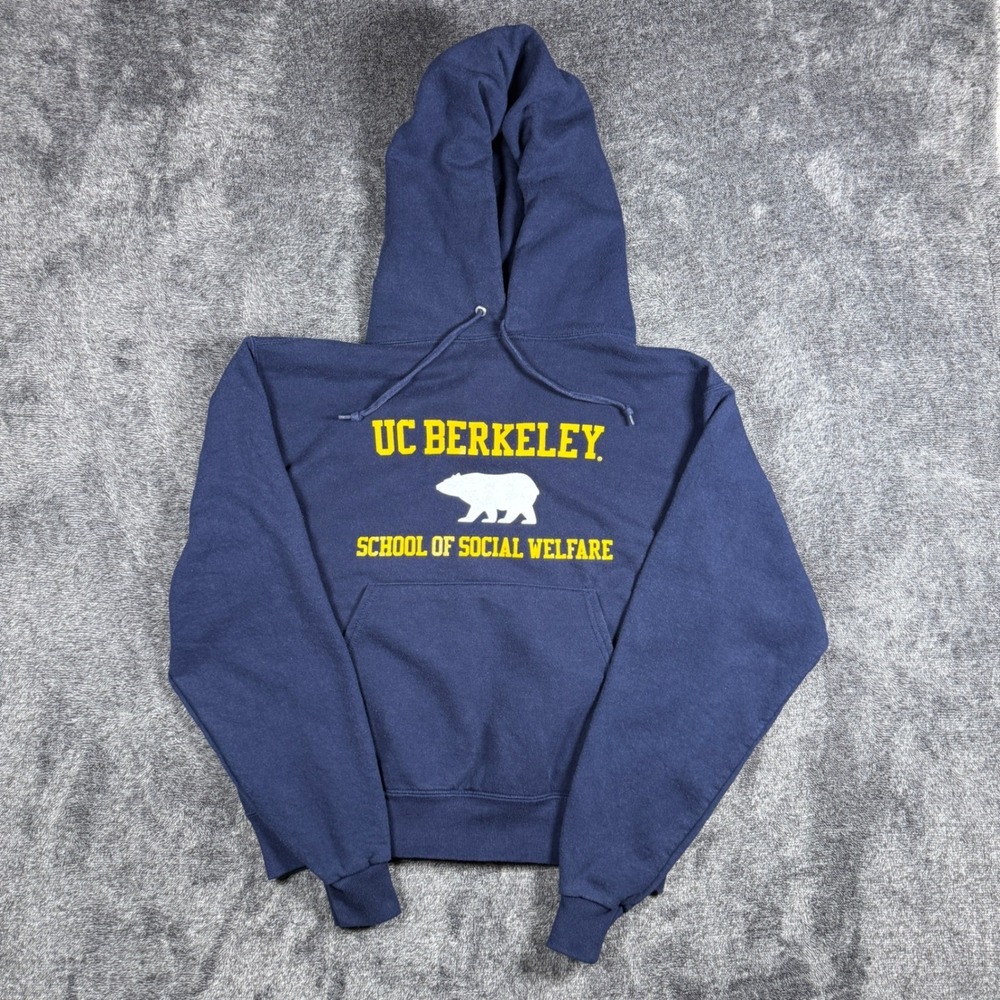 Jerzees UC Berkeley School of Social Welfare Navy Blue Hoodie Small NuBlend